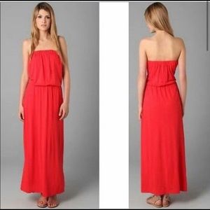Olivaceous Red Maxi Dress